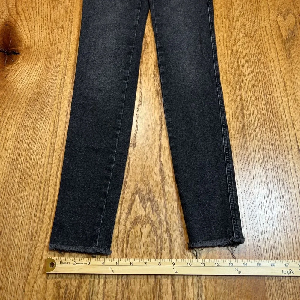 Free People‎ We the Free Black Women's 26 (24X30) Raw Hem Skinny Jeans